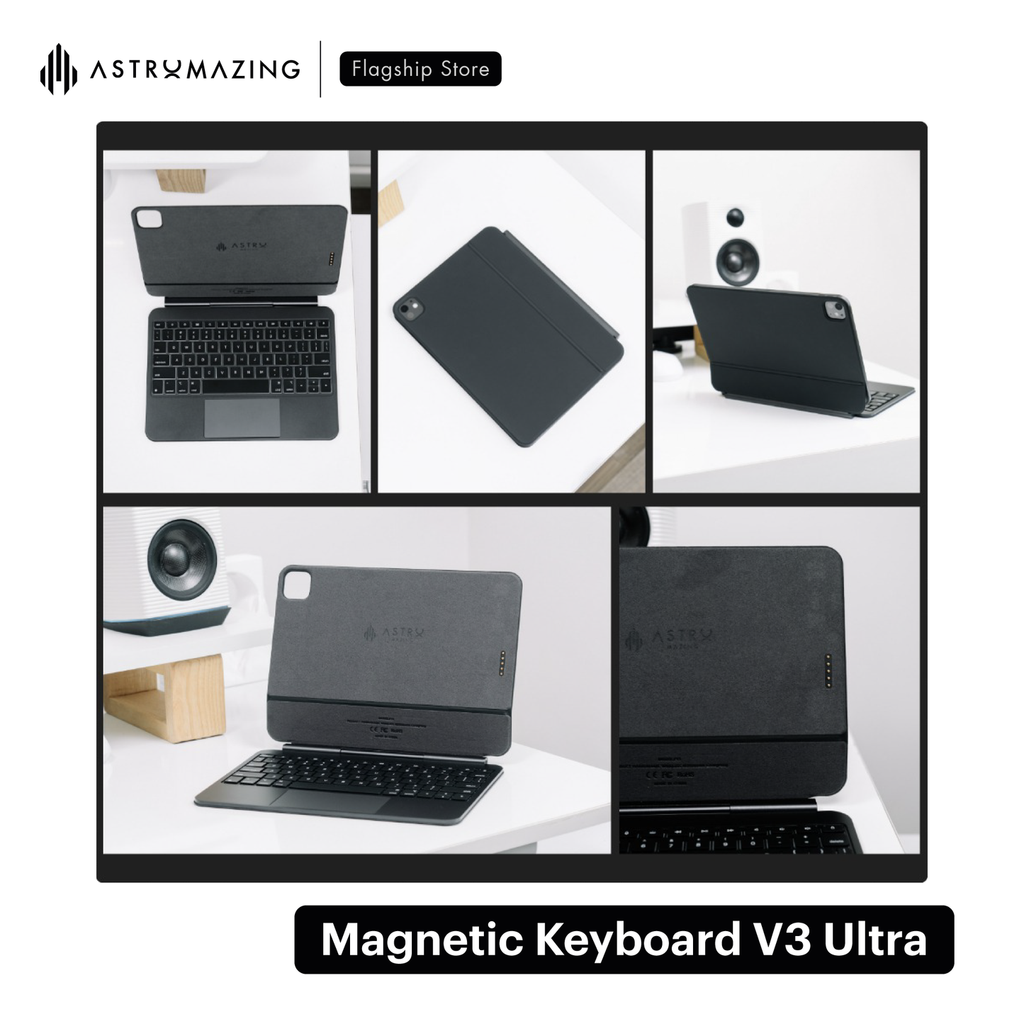 Bao da bàn phím iPad Magic Keyboard V3 Ultra kết nối Smart Connector