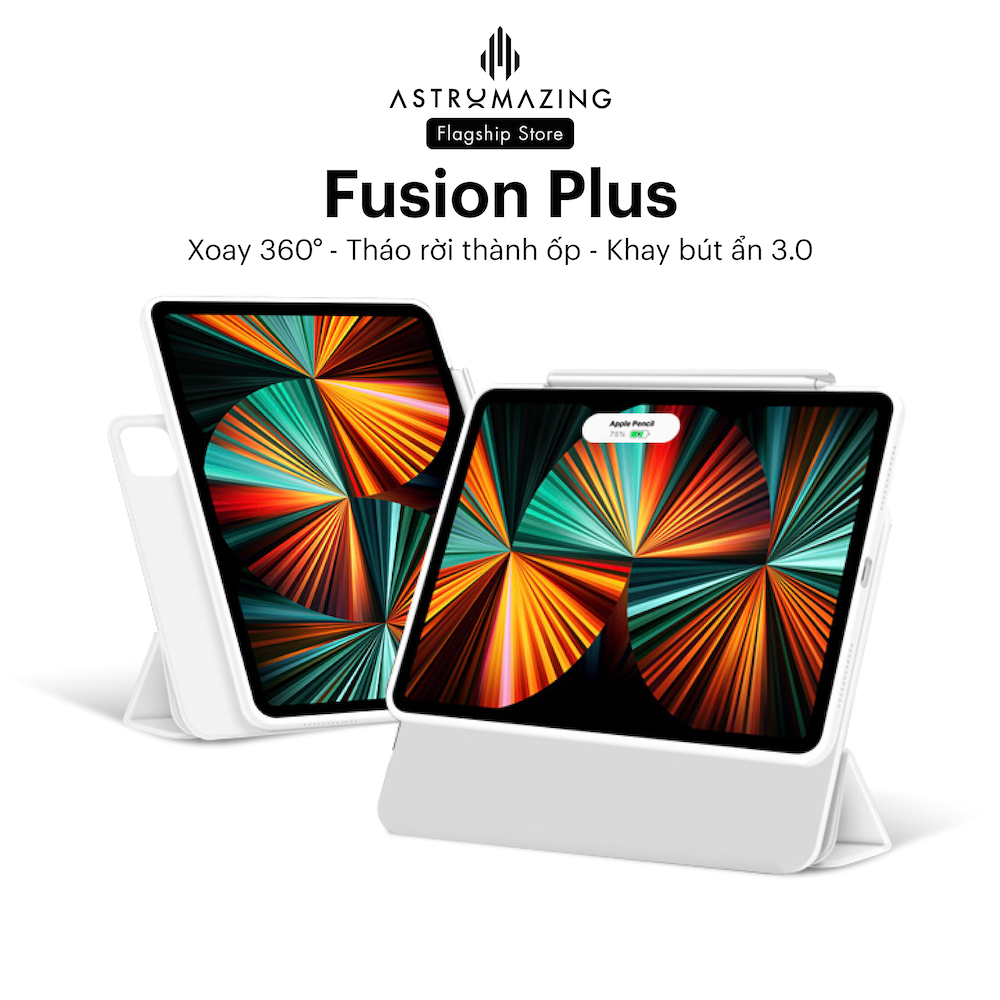 Bao da iPad AstroMazing Fusion Plus 360, ốp nam châm tháo rời