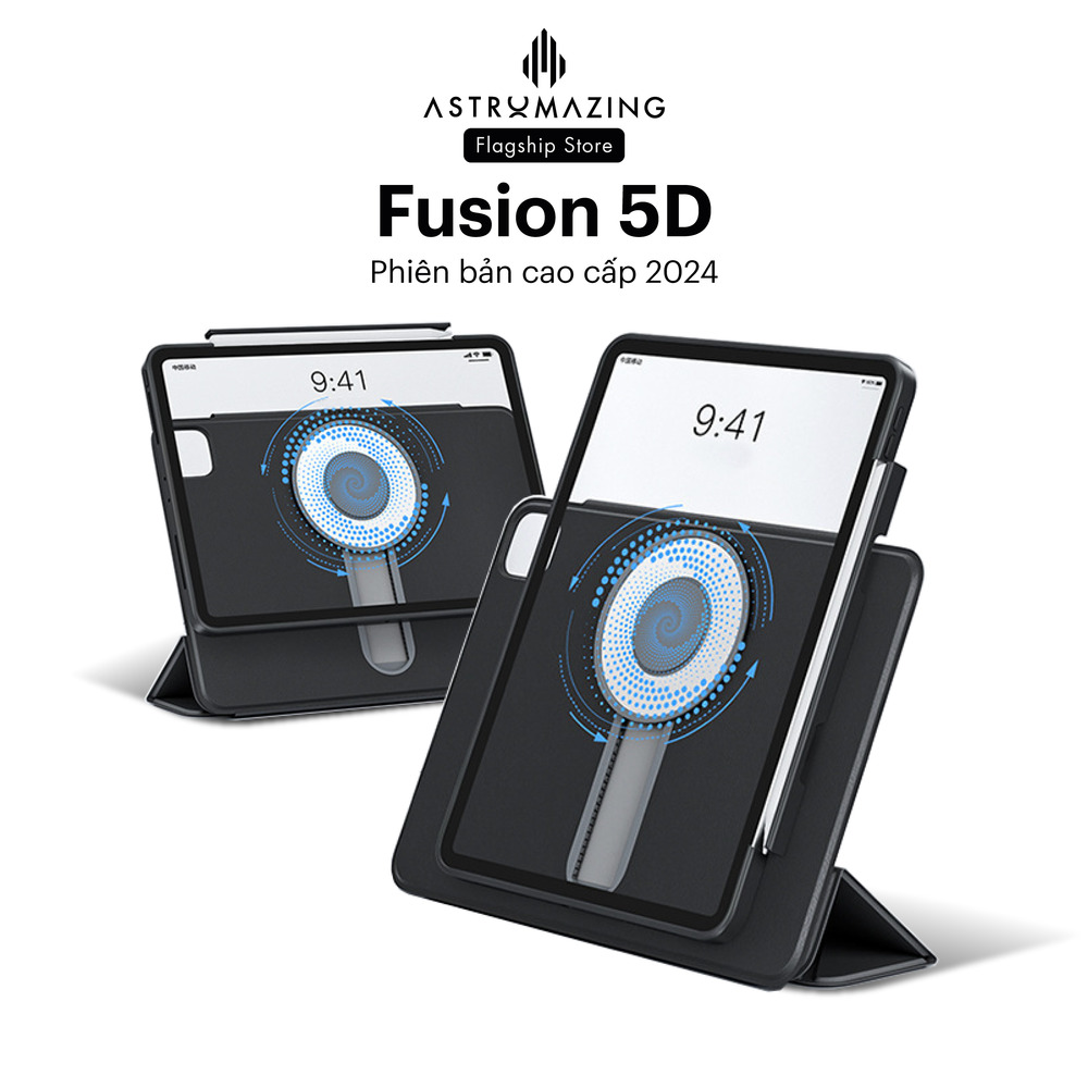 Bao da iPad AstroMazing Fusion 5D xoay 360, tuỳ chỉnh độ cao