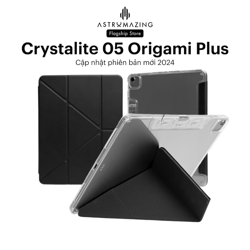 Ốp lưng iPad Crystalite 05 Origami đa nếp gấp đa góc nhìn