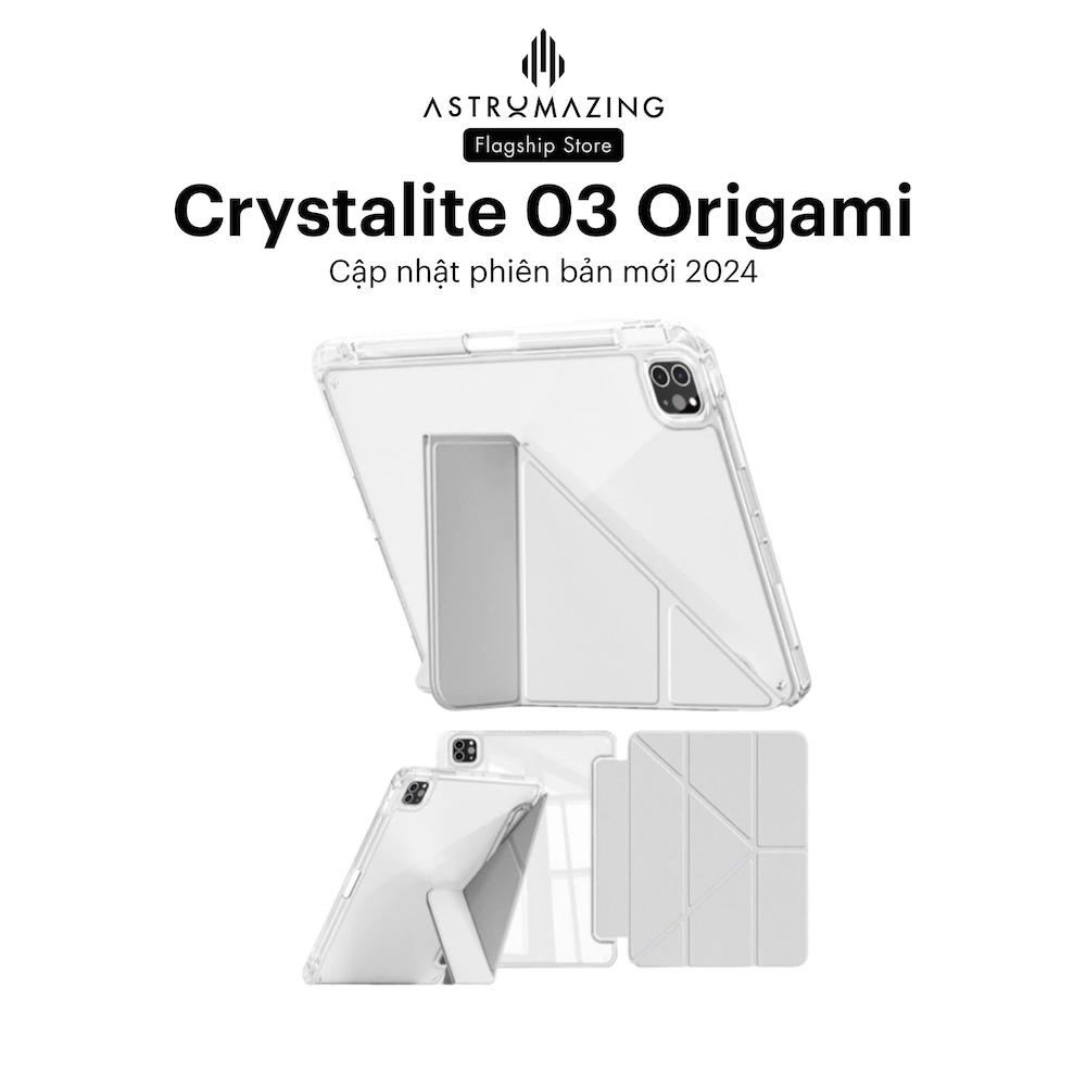 Ốp lưng iPad AstroMazing Crystalite 03 Origami chống sốc, chống trầy xước