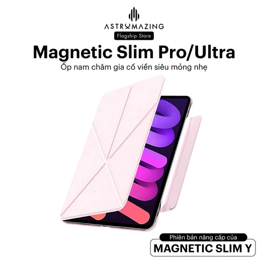 Bao da nam châm iPad Magnetic Slim Pro/Ultra gia cố viền siêu mỏng nhẹ cho iPad
