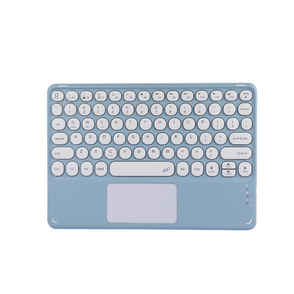 Bàn phím không dây bluetooth 2.0 thiết kế phím tròn Retro