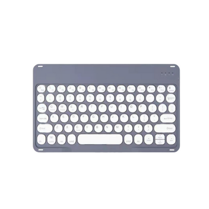 Bàn phím không dây bluetooth 2.0 thiết kế phím tròn Retro