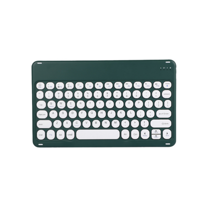 Bàn phím không dây bluetooth 2.0 thiết kế phím tròn Retro