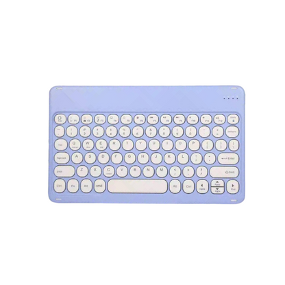 Bàn phím không dây bluetooth 2.0 thiết kế phím tròn Retro