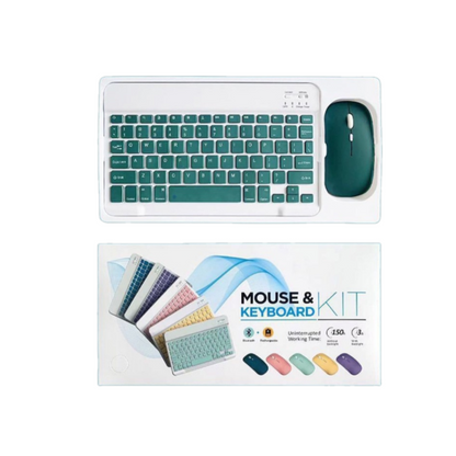 Combo bàn phím và chuột pin bluetooth pastel