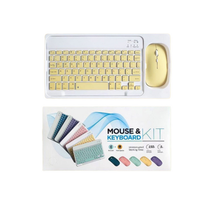Combo bàn phím và chuột pin bluetooth pastel