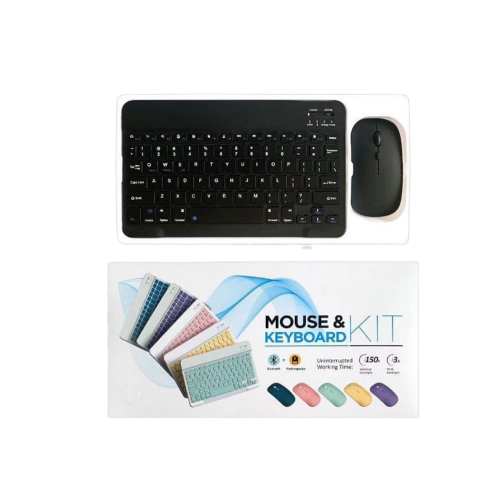 Combo bàn phím và chuột pin bluetooth pastel