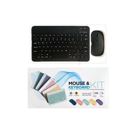 Combo bàn phím và chuột pin bluetooth pastel