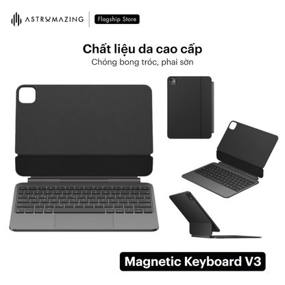 Bao da bàn phím iPad Magic Keyboard V3 bluetooth 5.2 siêu nhạy