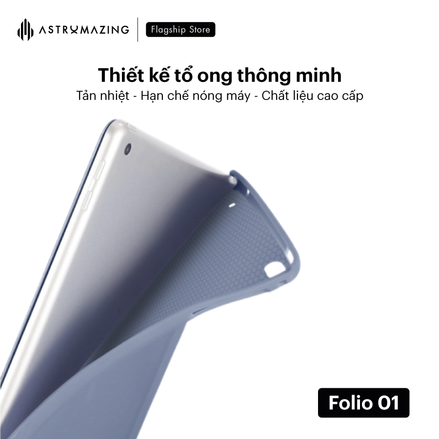 Bao da iPad không khay bút Folio 01 thiết kế mỏng nhẹ