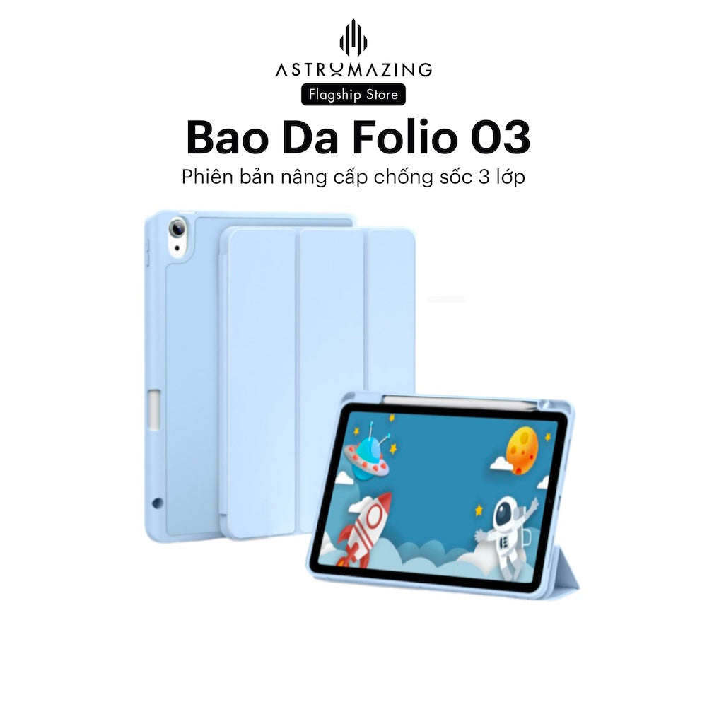 Bao da iPad AstroMazing Folio 03 nâng cấp 3 lớp chống sốc