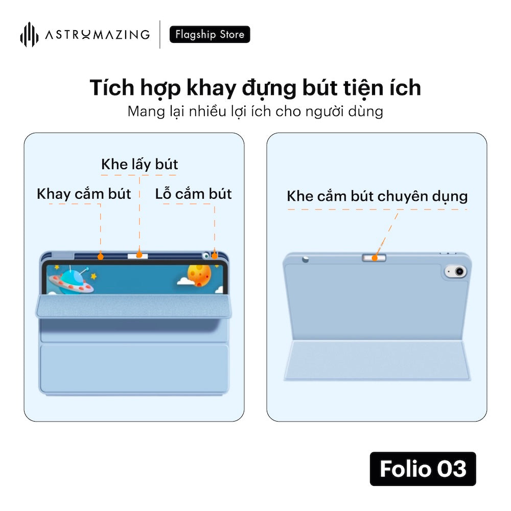 Bao da iPad AstroMazing Folio 03 nâng cấp 3 lớp chống sốc