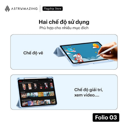 Bao da iPad AstroMazing Folio 03 nâng cấp 3 lớp chống sốc