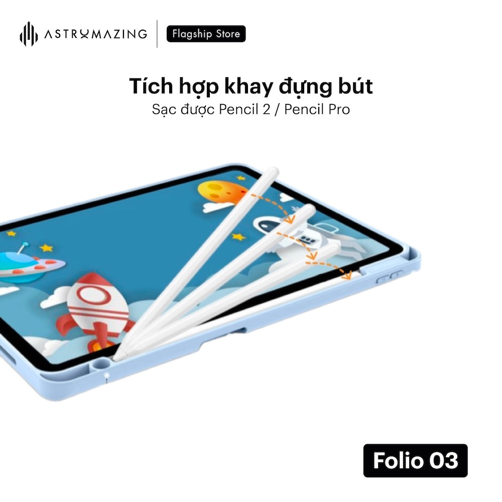 Bao da iPad AstroMazing Folio 03 nâng cấp 3 lớp chống sốc
