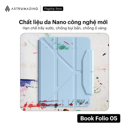 Bao da iPad Book Folio 05 Origami tích hợp nắp bảo vệ pencil