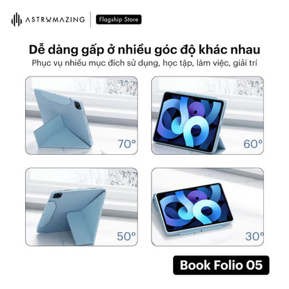 Bao da iPad Book Folio 05 Origami tích hợp nắp bảo vệ pencil