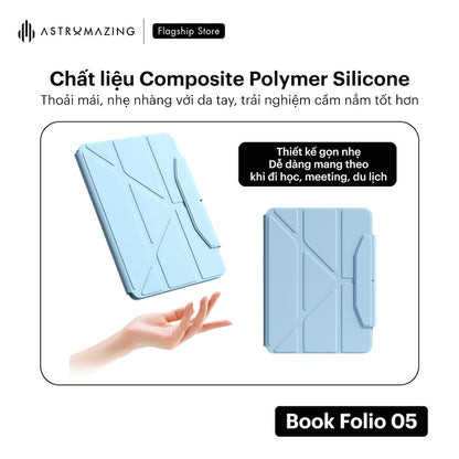 Bao da iPad Book Folio 05 Origami tích hợp nắp bảo vệ pencil