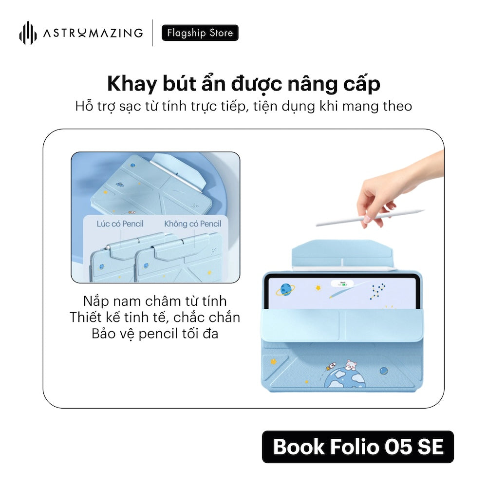 Bao da iPad AstroMazing Origami Book Folio 05 SE in hoạ tiết