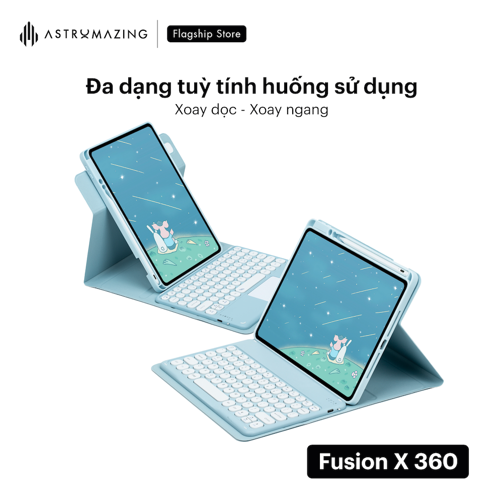 Bao da iPad kèm bàn phím AstroMazing Fusion X 360