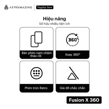 Bao da iPad kèm bàn phím AstroMazing Fusion X 360