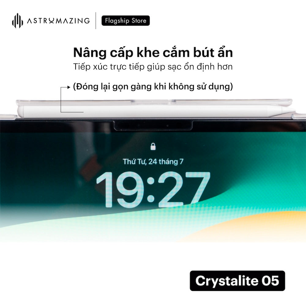 Ốp lưng iPad Crystalite 05 Origami đa nếp gấp đa góc nhìn