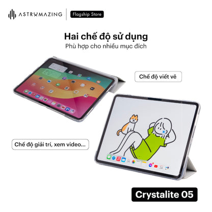 Ốp lưng iPad Crystalite 05 Origami đa nếp gấp đa góc nhìn
