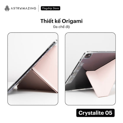 Ốp lưng iPad Crystalite 05 Origami đa nếp gấp đa góc nhìn