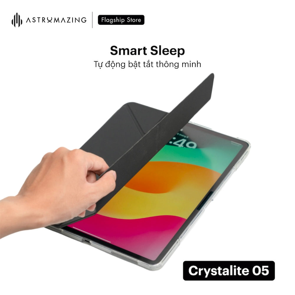 Ốp lưng iPad Crystalite 05 Origami đa nếp gấp đa góc nhìn