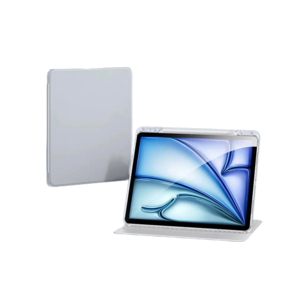 Bao da iPad giá đỡ xoay 360 Crystalite 07 ốp viền trong suốt