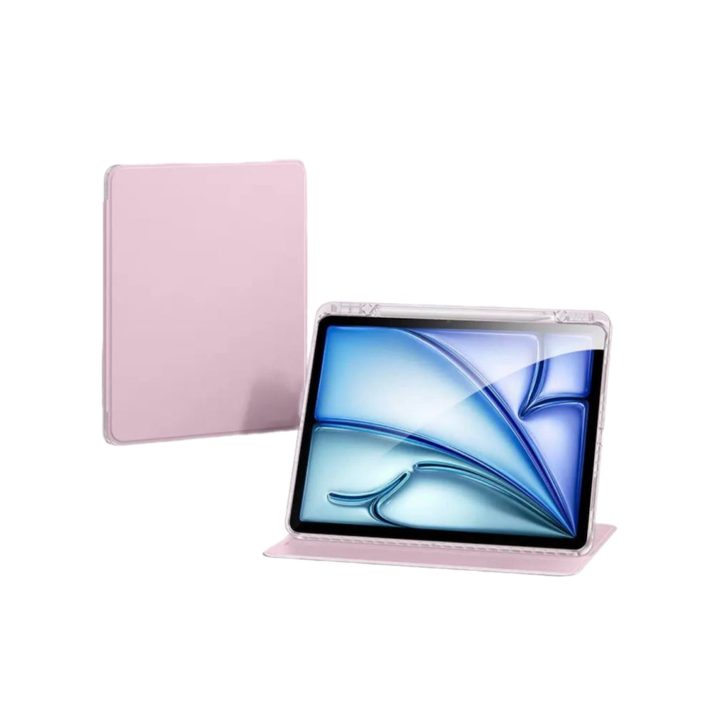 Bao da iPad giá đỡ xoay 360 Crystalite 07 ốp viền trong suốt
