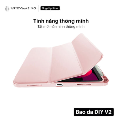 Bao da iPad DIY V2 ốp lưng Acrylic, khay bút 2.0