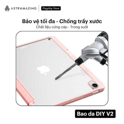Bao da iPad DIY V2 ốp lưng Acrylic, khay bút 2.0