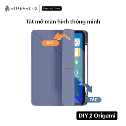 Bao da iPad AstroMazing DIY V2 Origami khay bút sạc thông minh