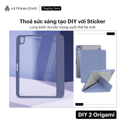 Bao da iPad AstroMazing DIY V2 Origami khay bút sạc thông minh