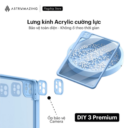 Ốp lưng iPad xoay 360 AstroMazing DIY3 viền khay bút chống sốc
