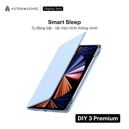 Ốp lưng iPad xoay 360 AstroMazing DIY3 viền khay bút chống sốc