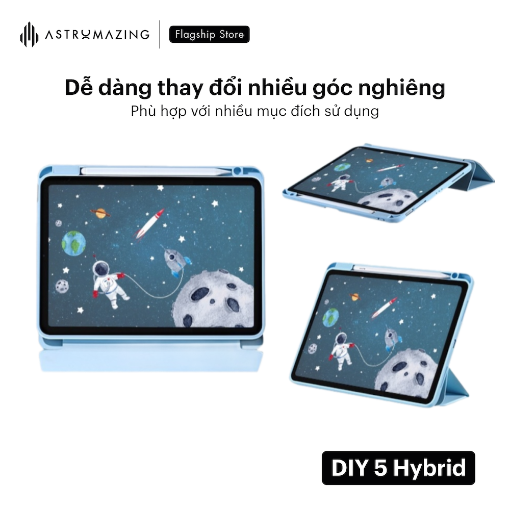 Ốp lưng iPad AstroMazing DIY5 2in1 nắp cover nam châm tháo rời