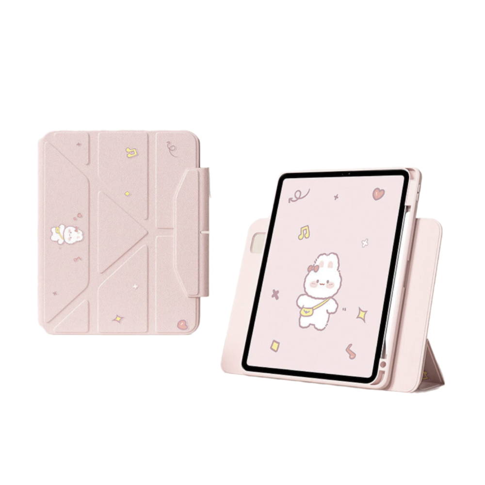 Ốp iPad in hoạ tiết Book Folio 07SE Origami tháo rời nam châm