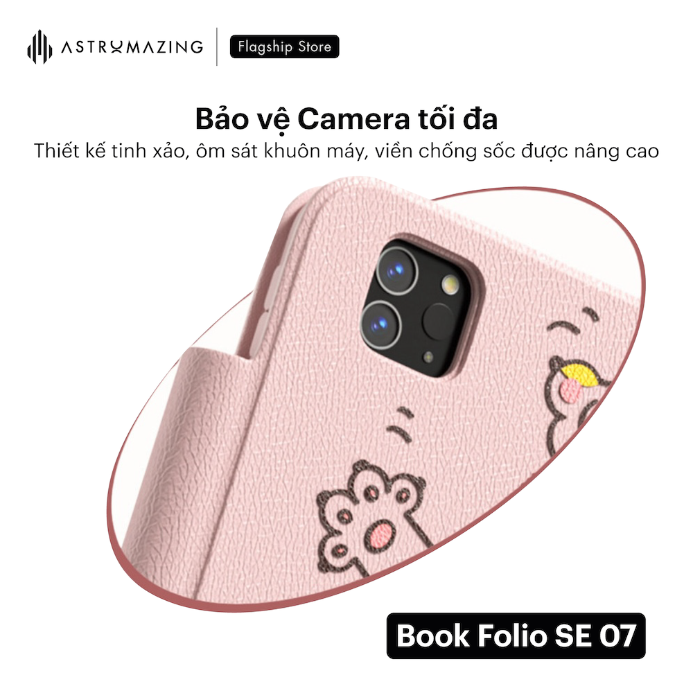 Ốp iPad in hoạ tiết Book Folio 07SE Origami tháo rời nam châm