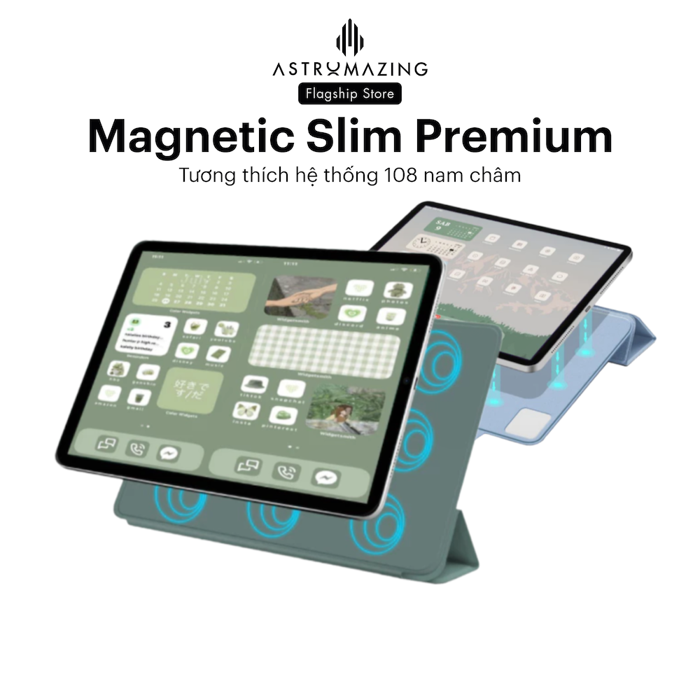 Bao da nam châm iPad Magnetic Slim mỏng nhẹ, không viền