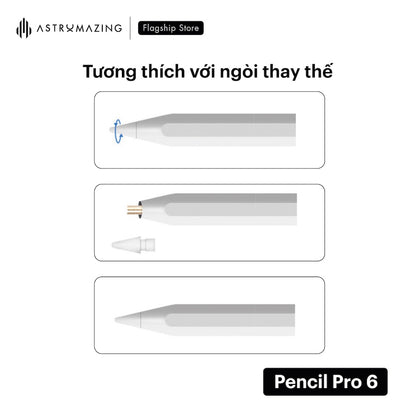 Bút cảm ứng iPad Pencil Pro 6 cho Air 4/5/6/7, Mini 6/7, Gen 10/11