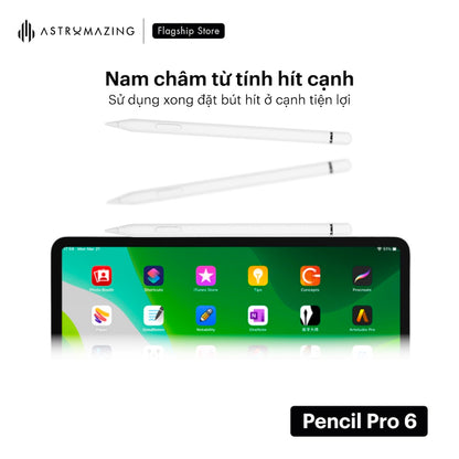 Bút cảm ứng iPad Pencil Pro 6 cho Air 4/5/6/7, Mini 6/7, Gen 10/11