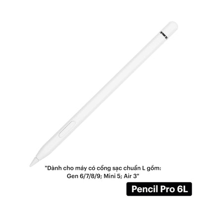 Bút cảm ứng iPad Pencil Pro 6 cho Air 4/5/6/7, Mini 6/7, Gen 10/11