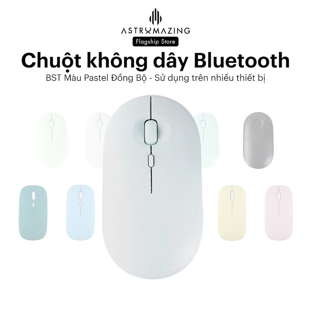 Chuột bluetooth pastel AstroMazing dùng cho mọi thiết bị