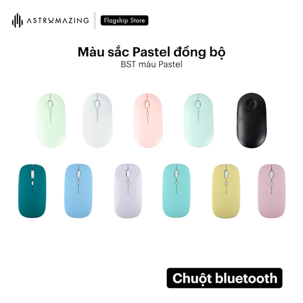 Chuột bluetooth pastel AstroMazing dùng cho mọi thiết bị