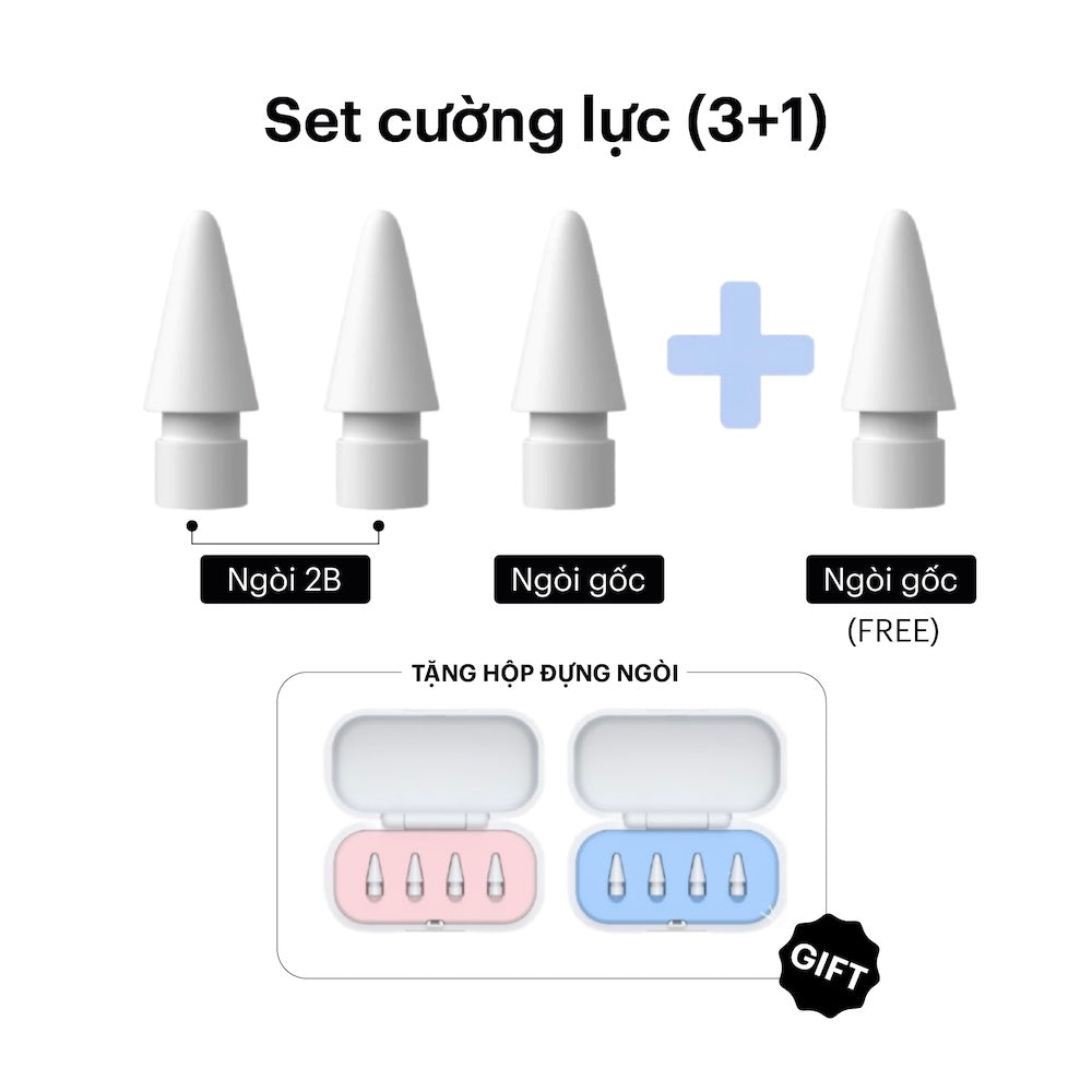Combo ngòi thay thế bút cảm ứng Apple Pencil/ Astro Pencil Pro