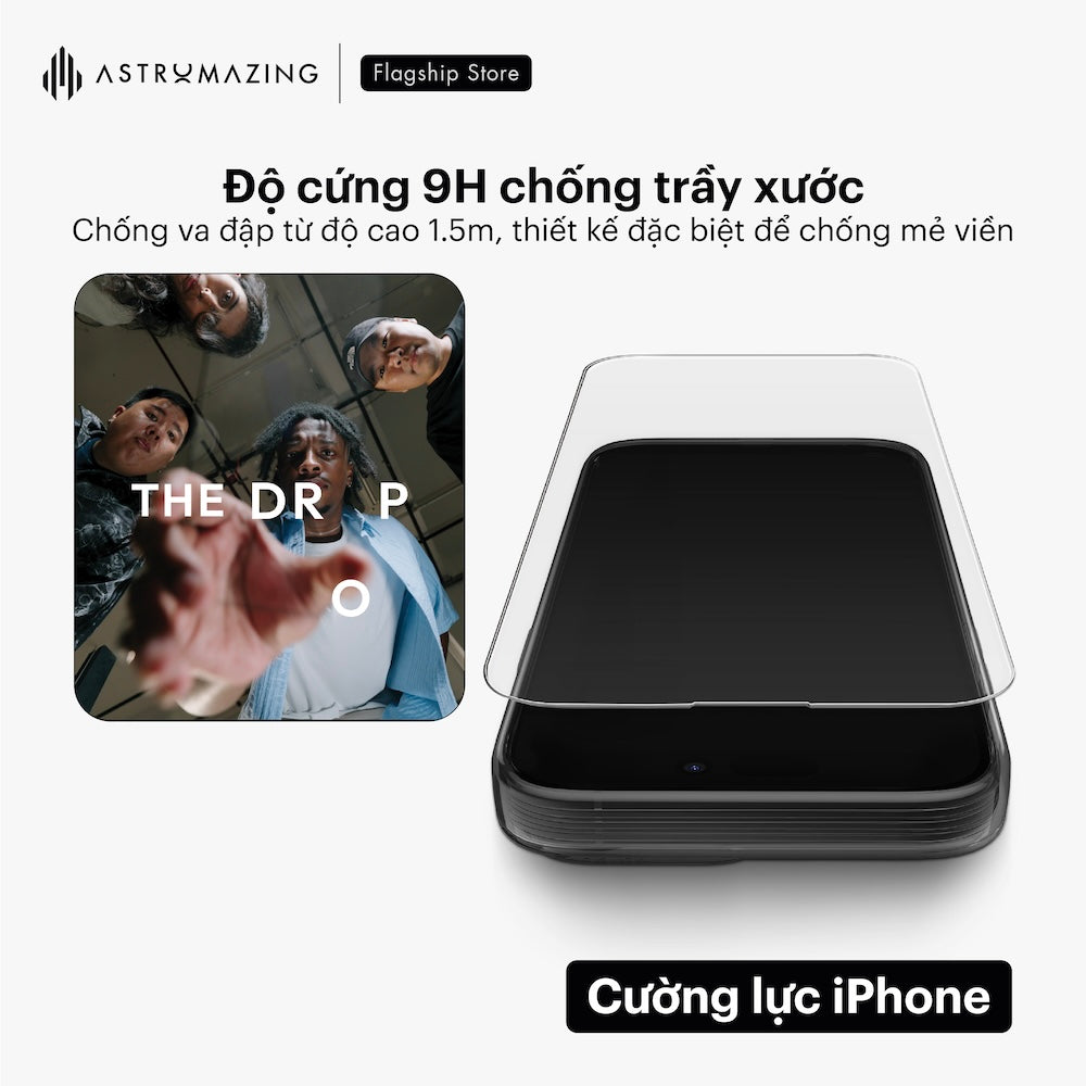 Kính cường lực iPhone 16 UNIQ Optix Clear/ Optix Privacy