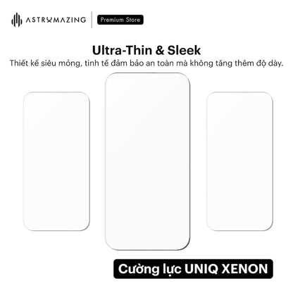 Cường lực iPhone 17 UNIQ Optix Xenon Nanoceram™ (ceramic glass)